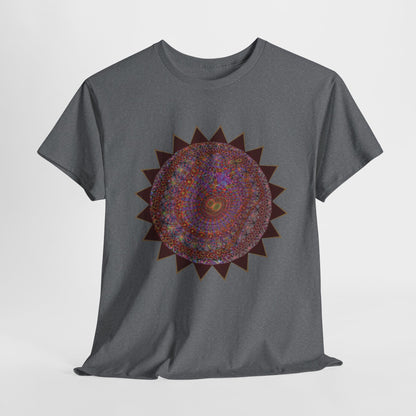 Unisex Heavy Cotton Tee - Mycelium Mandalas No.M18K4