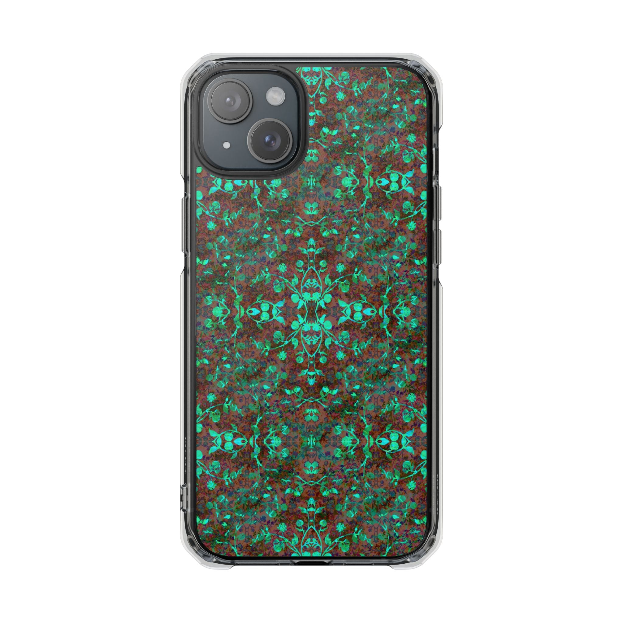 iPhone 15 Magnetic Clear Impact Case - Hidden Weave Series No.29