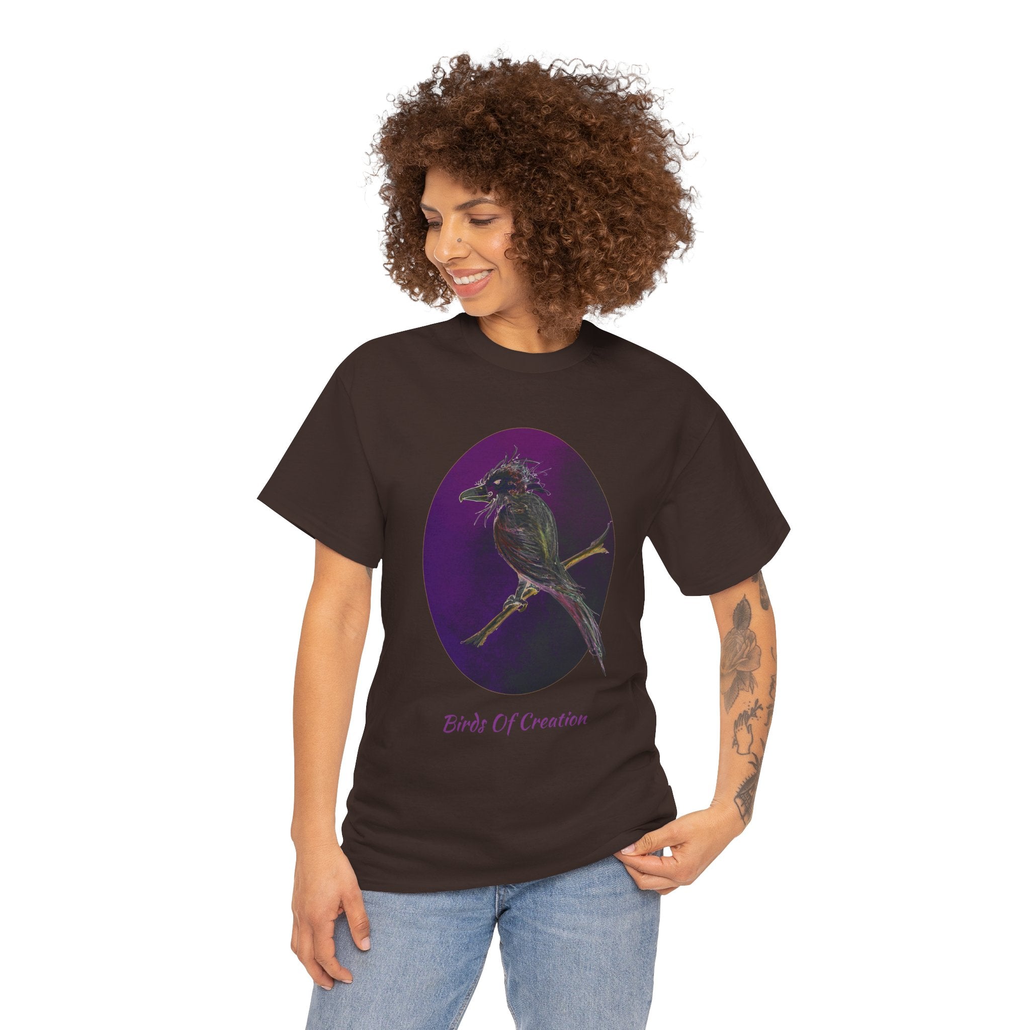 Unisex Heavy Cotton Tee - Birds Of Creation No.1a