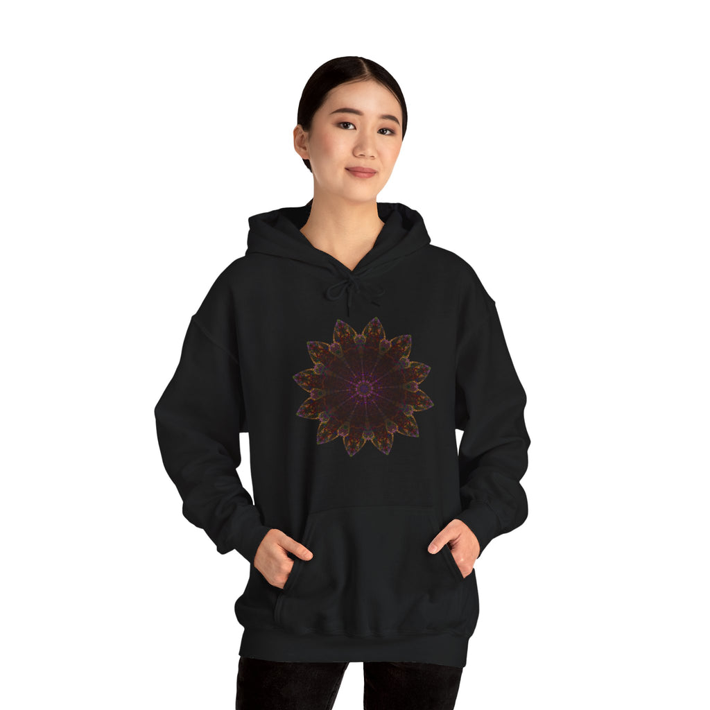 Unisex Heavy Blend™ Hooded Sweatshirt - Love Light Mandalas No.12