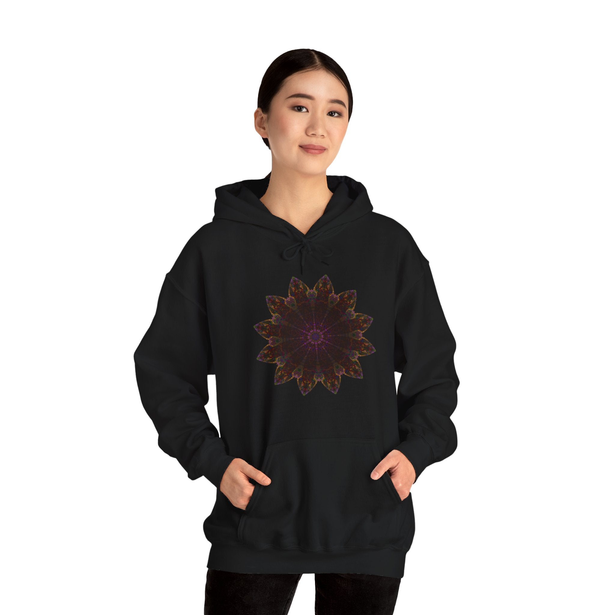 Unisex Heavy Blend™ Hooded Sweatshirt - Love Light Mandalas No.12