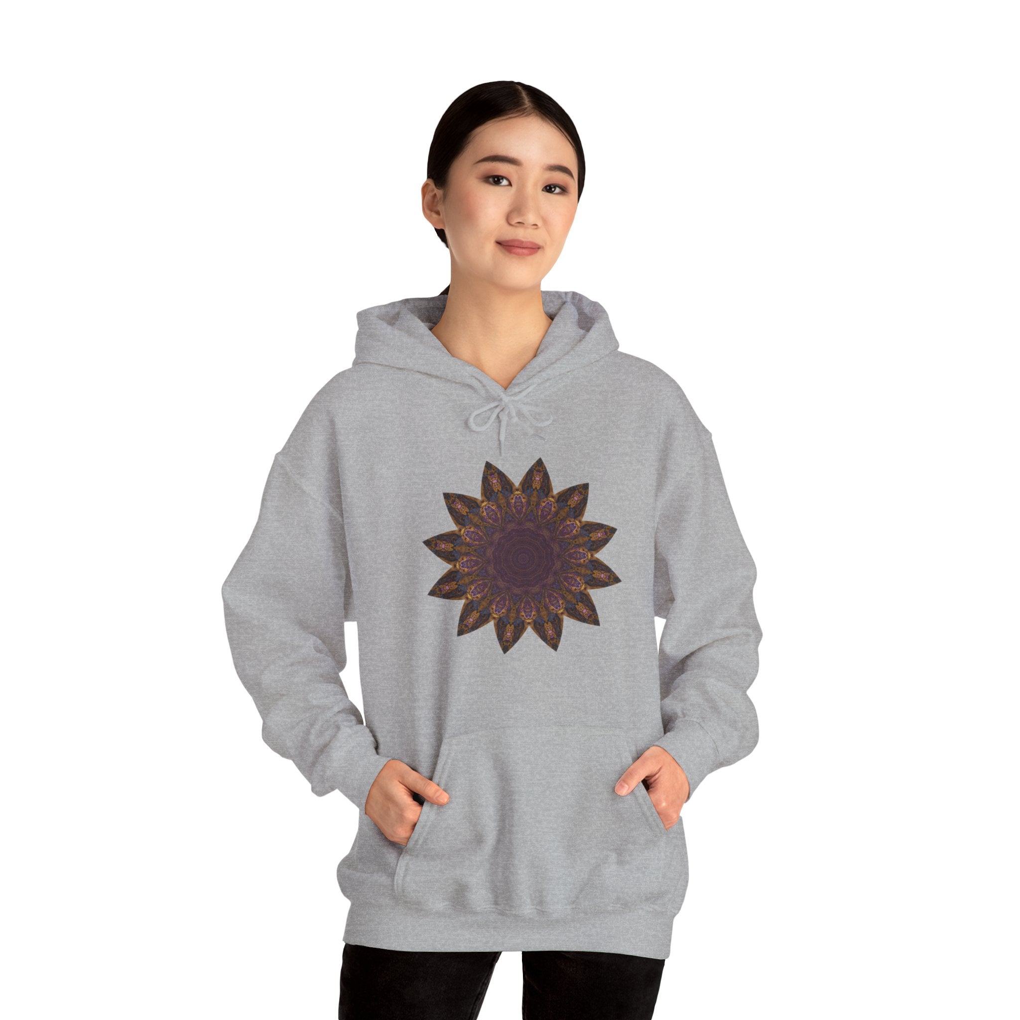 Unisex Heavy Blend™ Hooded Sweatshirt - Love Light Mandalas No.1