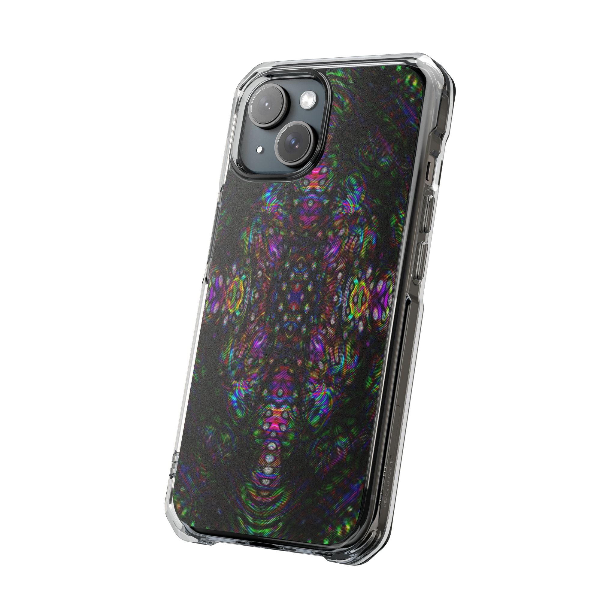 iPhone 15 Magnetic Clear Impact Case - DMT Scribe Tiles No.2