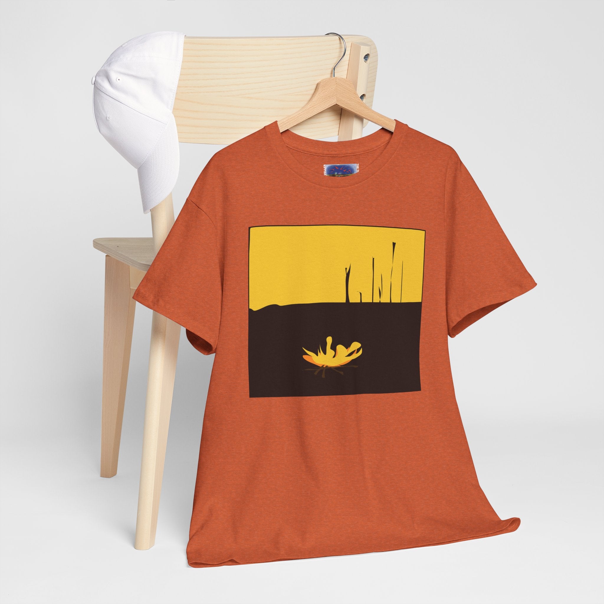 Unisex Heavy Cotton Tee - The Traveller Series (Fire)