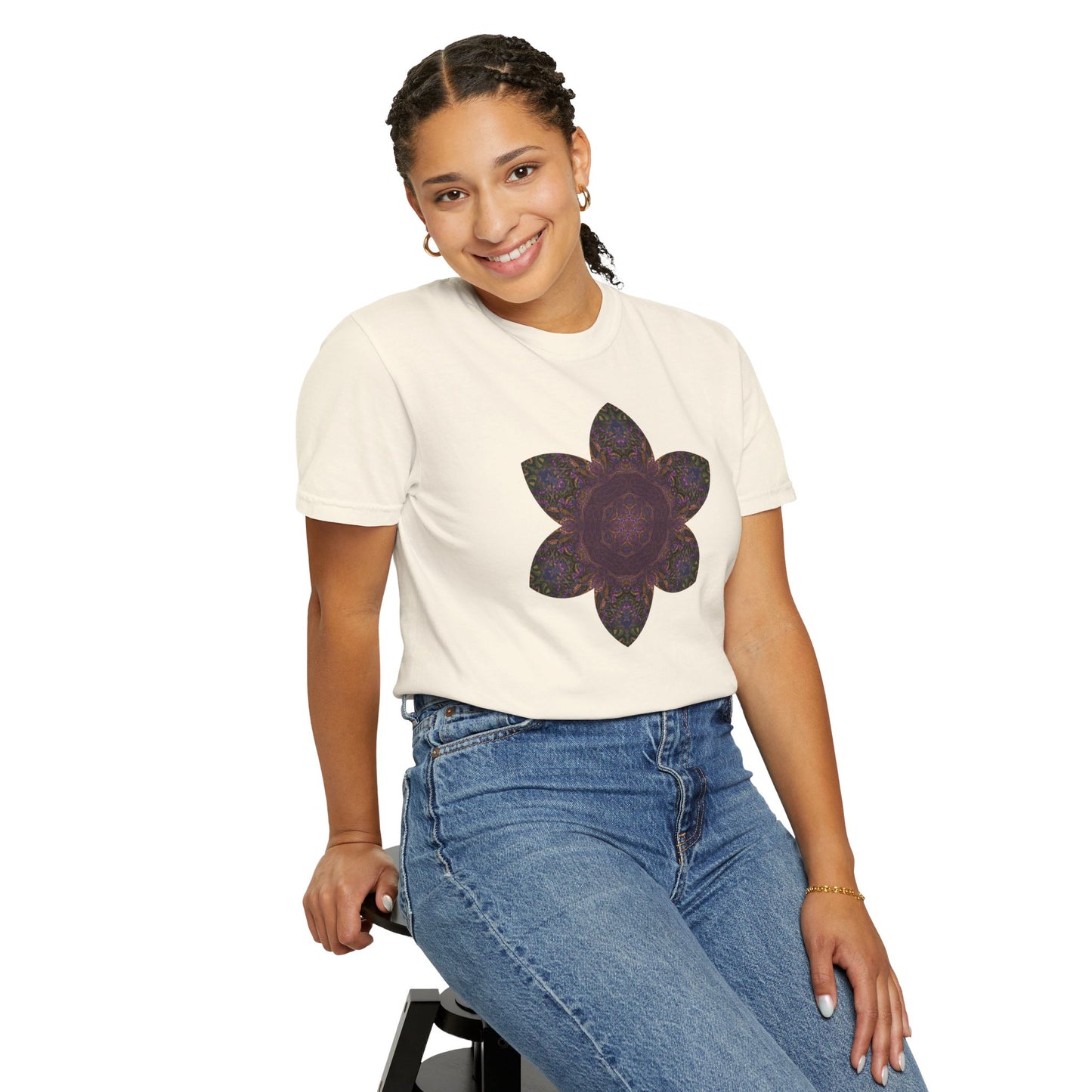 Unisex Garment-Dyed T-shirt - Love Light Mandalas No.3