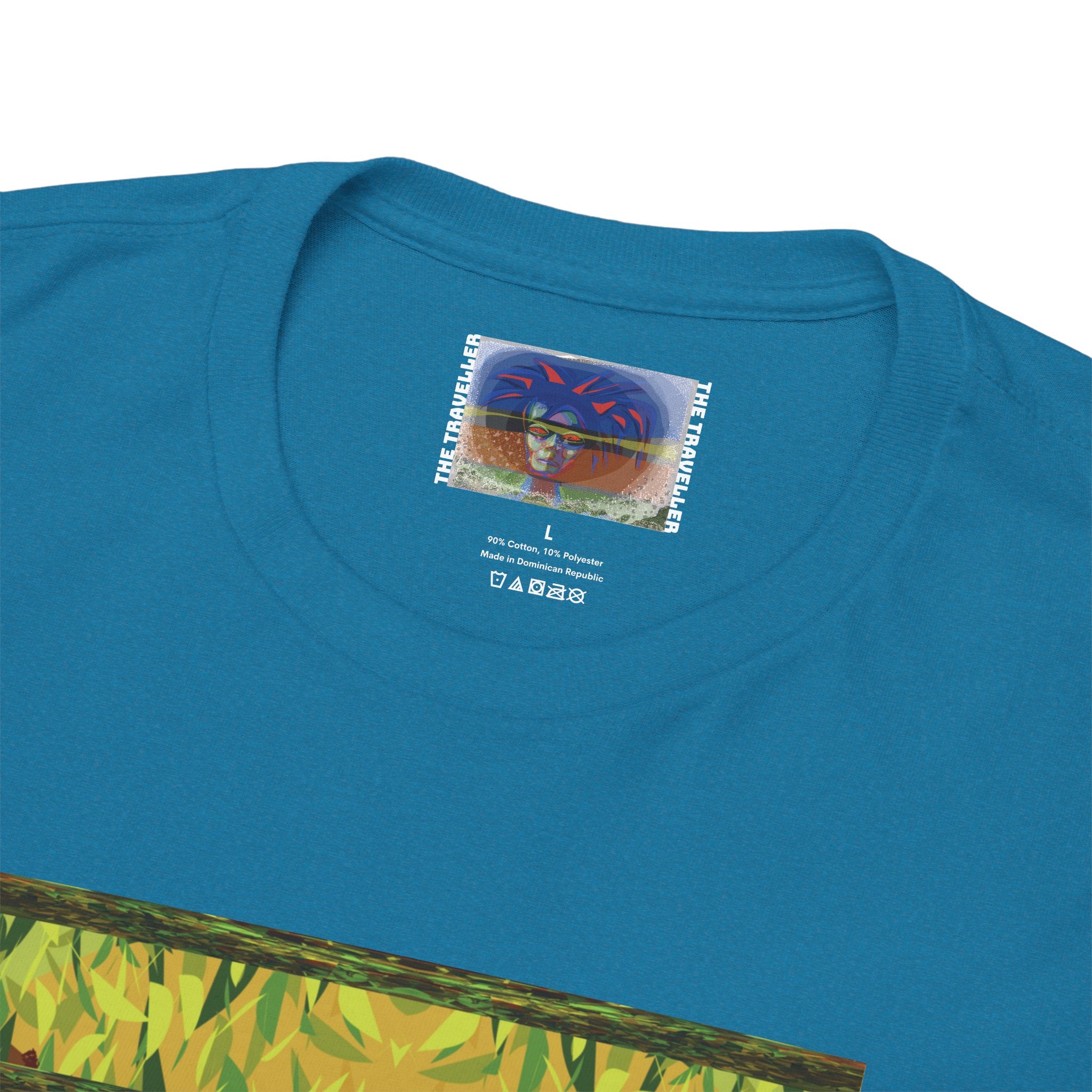 Unisex Heavy Cotton Tee - The Traveller Series (Abstract Autumn)