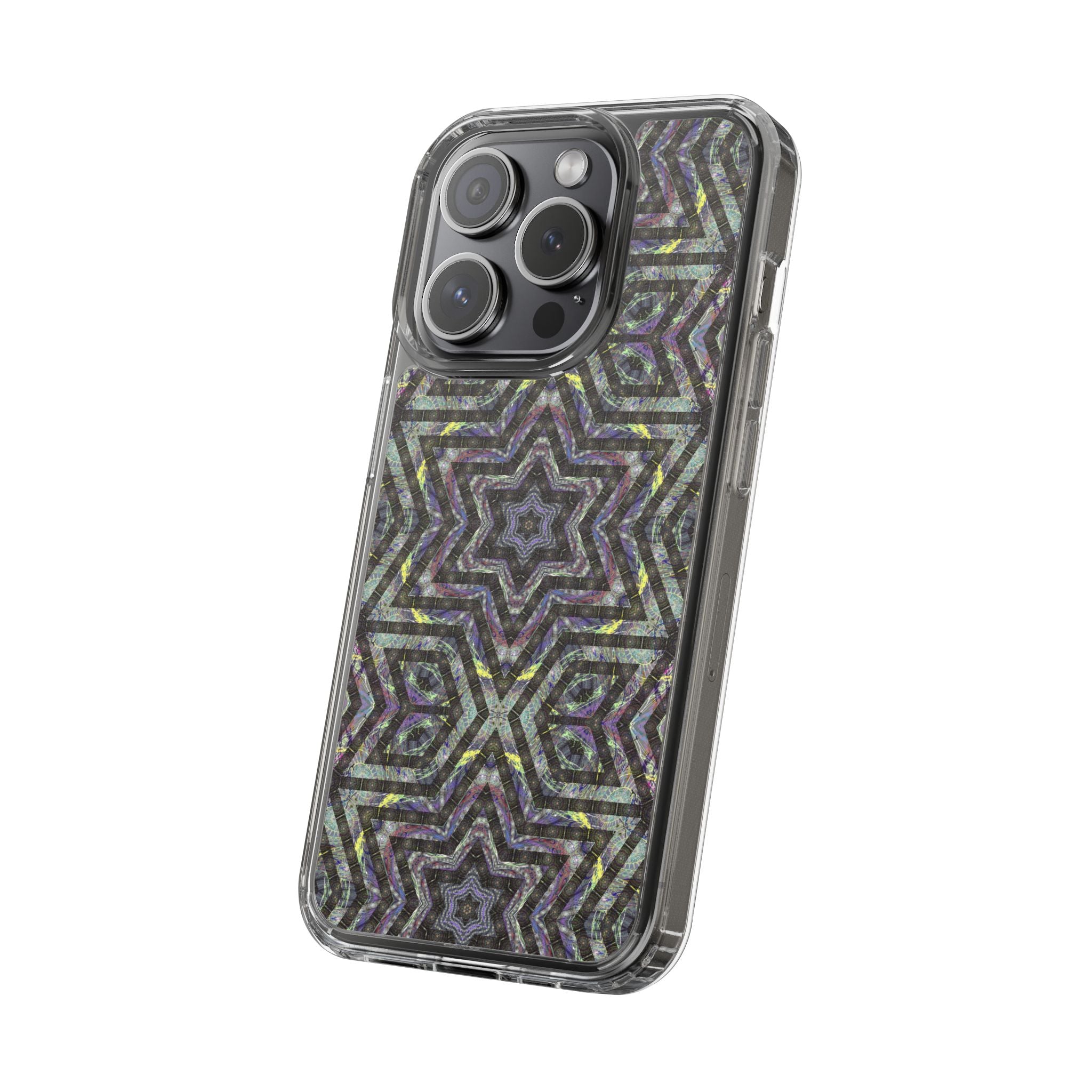 iPhone 15 Clear Case – P5 Kaleidoscopic No.1
