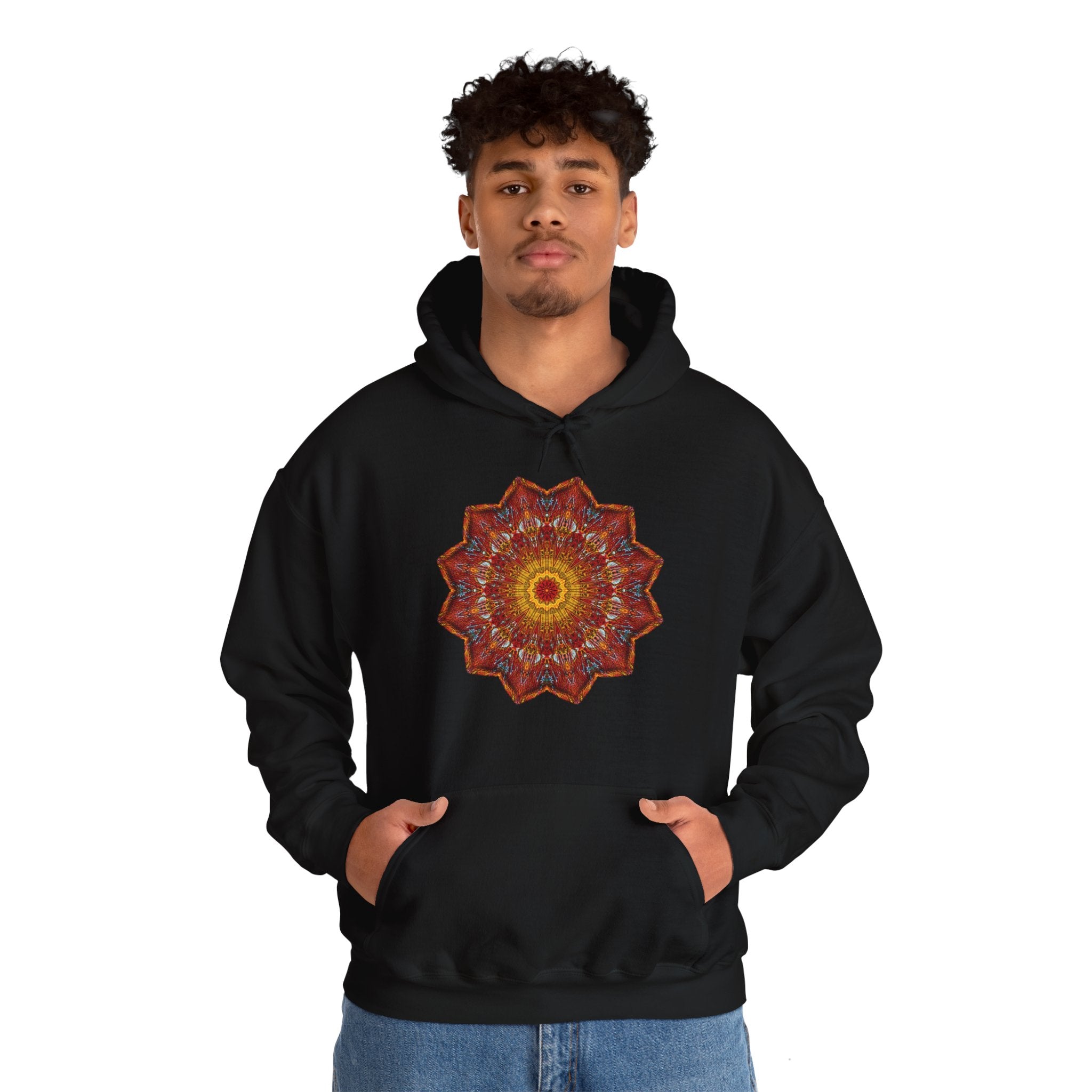Unisex Heavy Blend™ Hooded Sweatshirt - Starflower Mandalas No.1