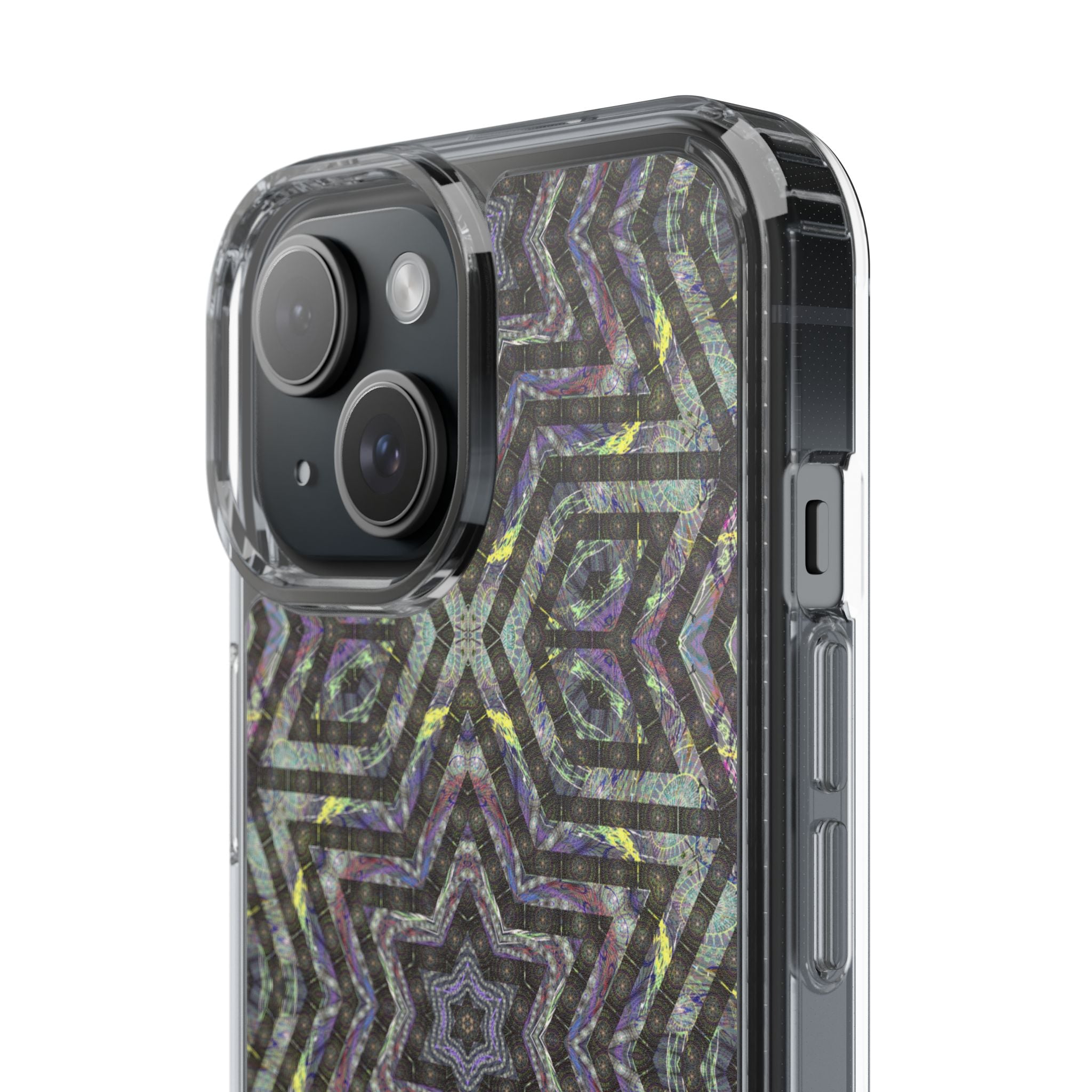 iPhone 15 Clear Case – P5 Kaleidoscopic No.1