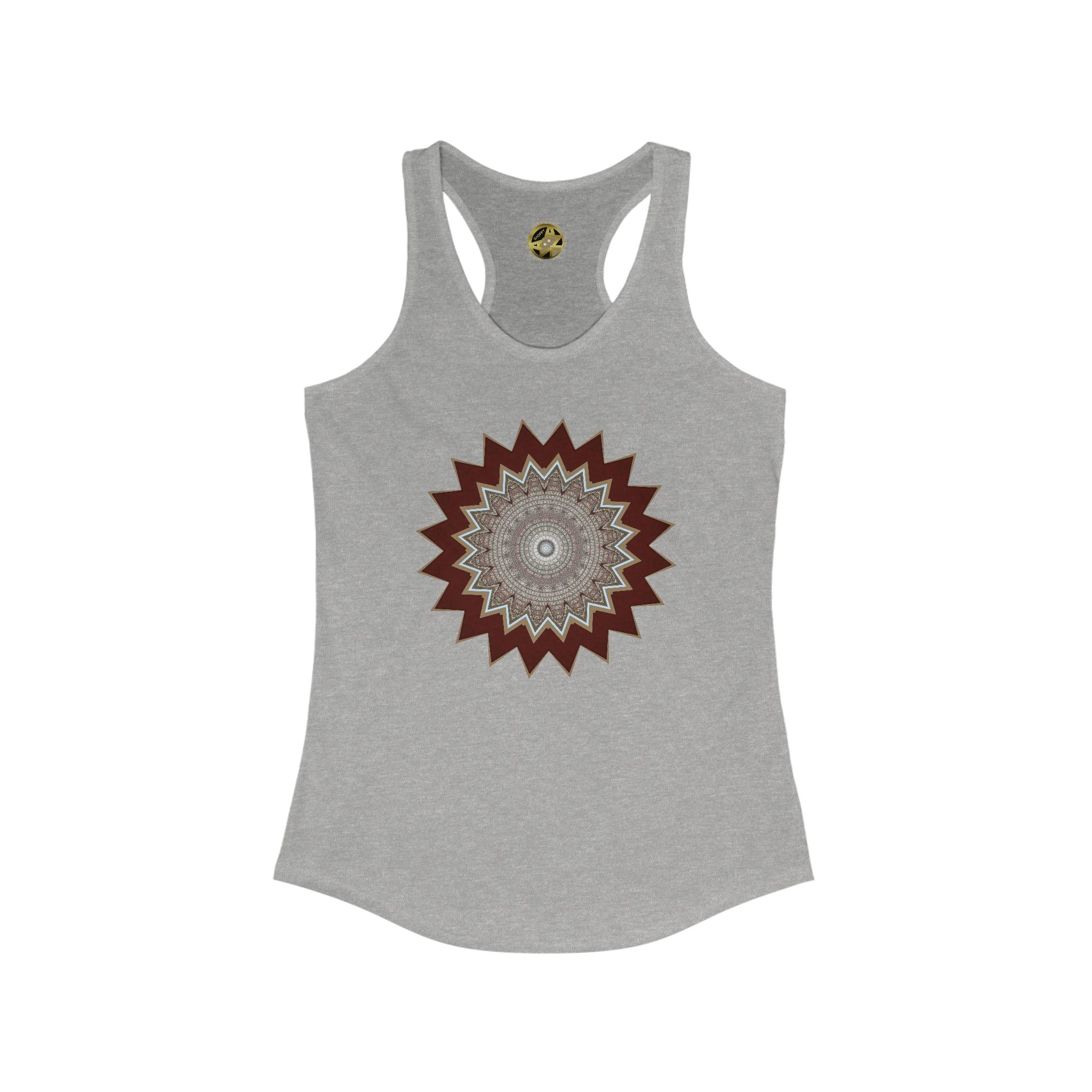 Women's Ideal Racerback Tank - Mycelium Mandalas No.1