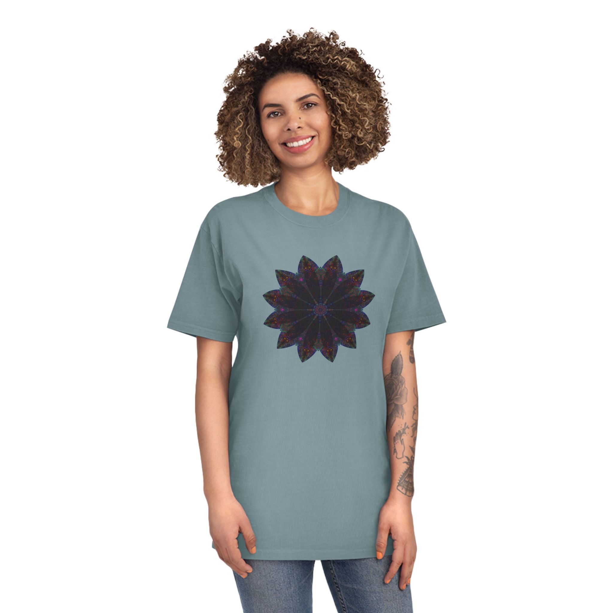 Unisex Faded Shirt - Love Light Mandalas No.25