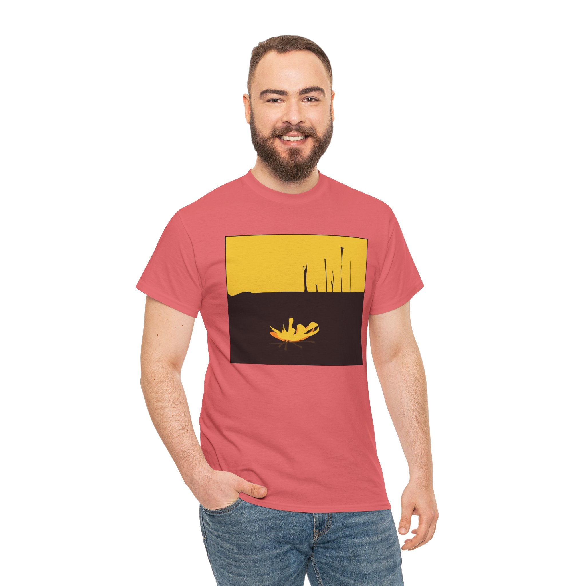 Unisex Heavy Cotton Tee - The Traveller Series (Fire)