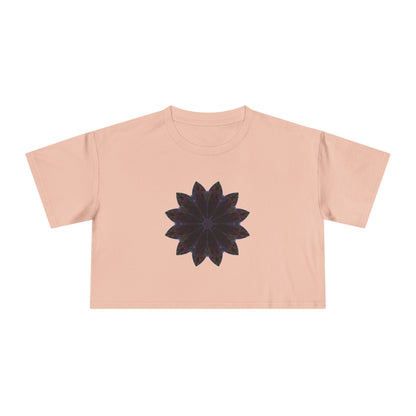 Women's Cropped Tee - Love Light Mandalas No.25