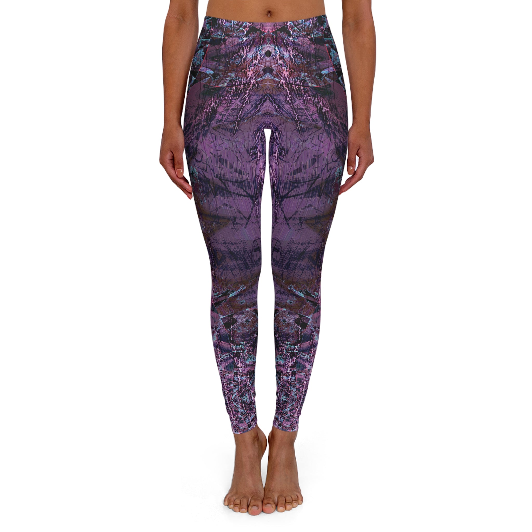 Spandex Leggings - Love Light Fractals No.6b
