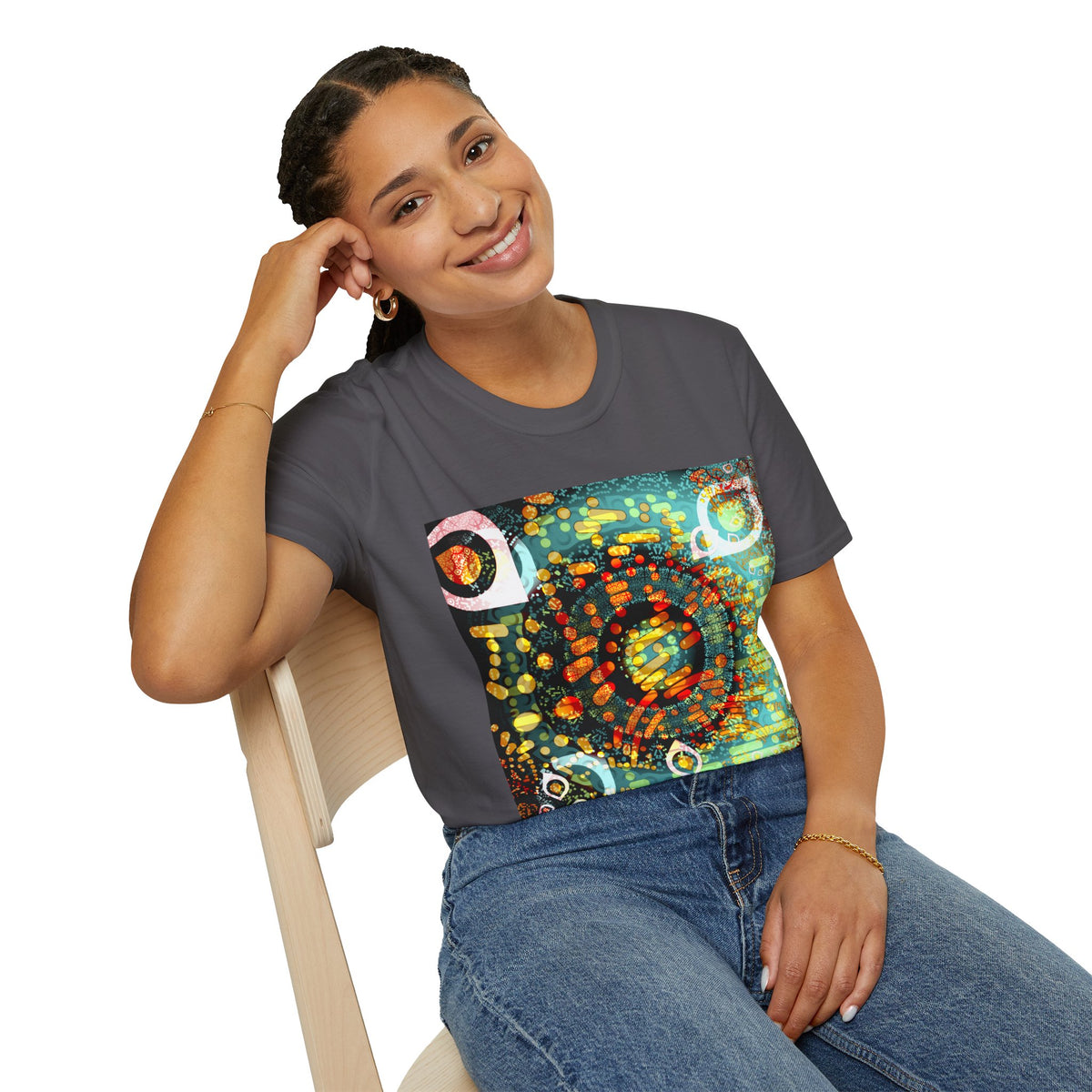 Unisex Softstyle T-Shirt - Psychedelic QR No.1