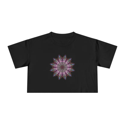 Women's Cropped Tee - Love Light Mandalas No.19