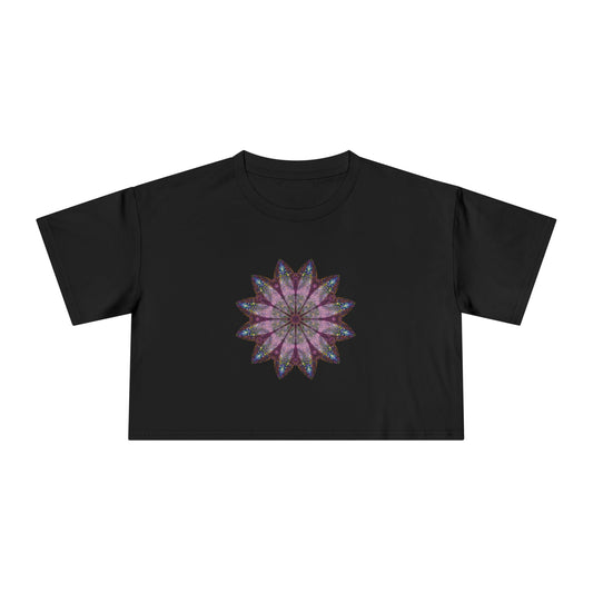 Women's Cropped Tee - Love Light Mandalas No.19