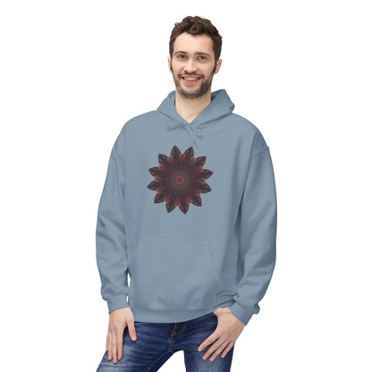 Unisex Midweight Softstyle Fleece Hoodie - Love Light Mandalas No.8