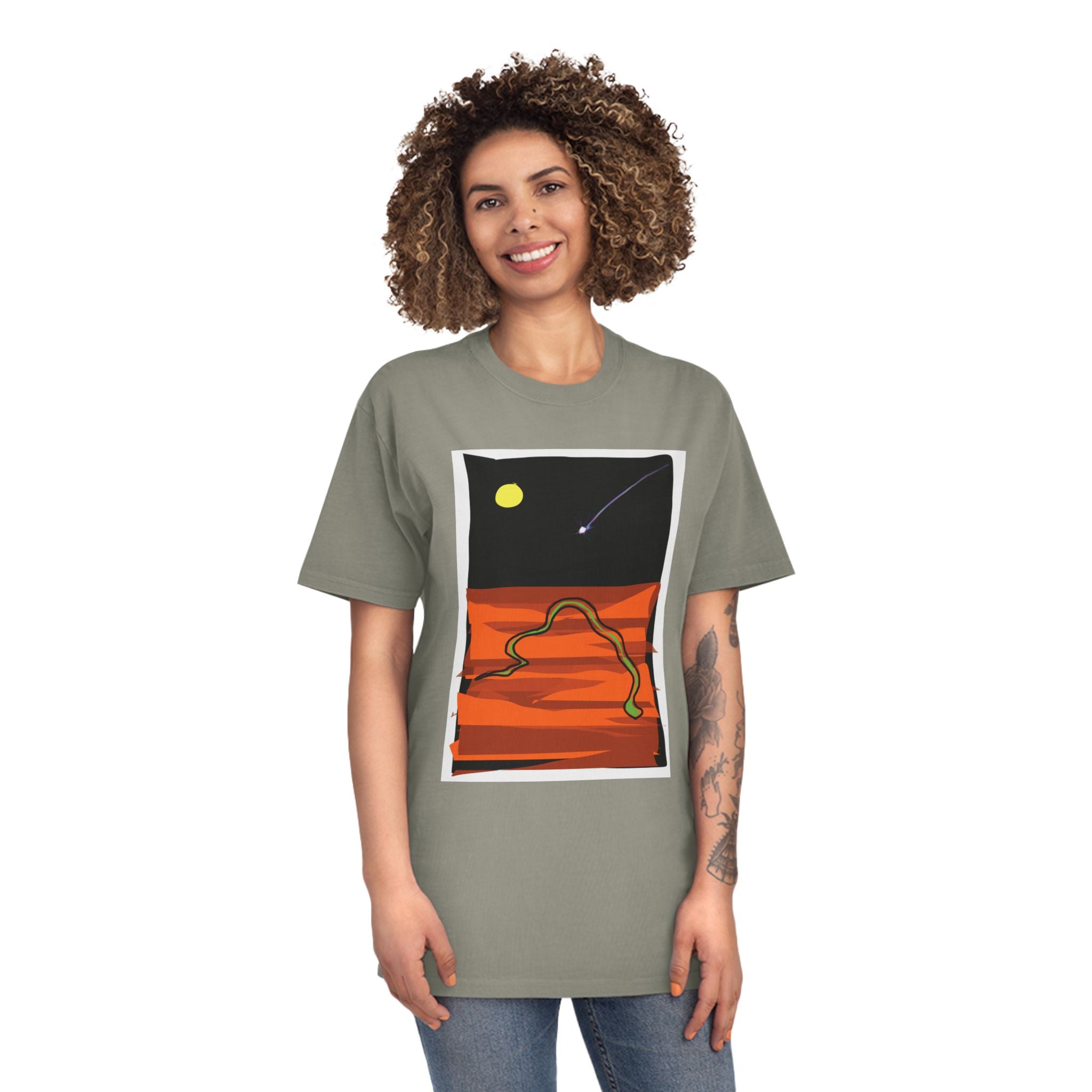 Unisex Faded Shirt -The Traveller Series (Shooting Star)