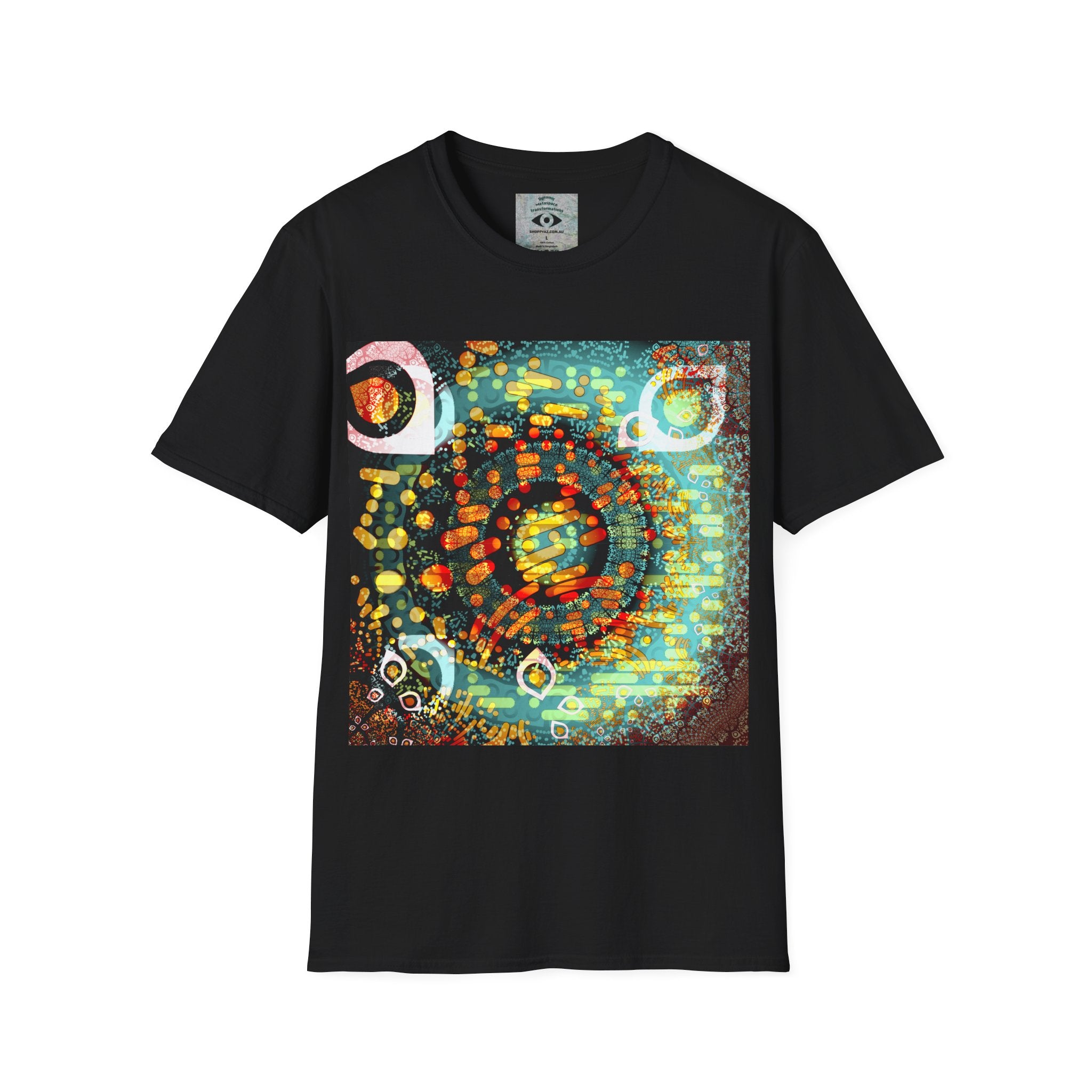 Unisex Softstyle T-Shirt - Psychedelic QR No.1