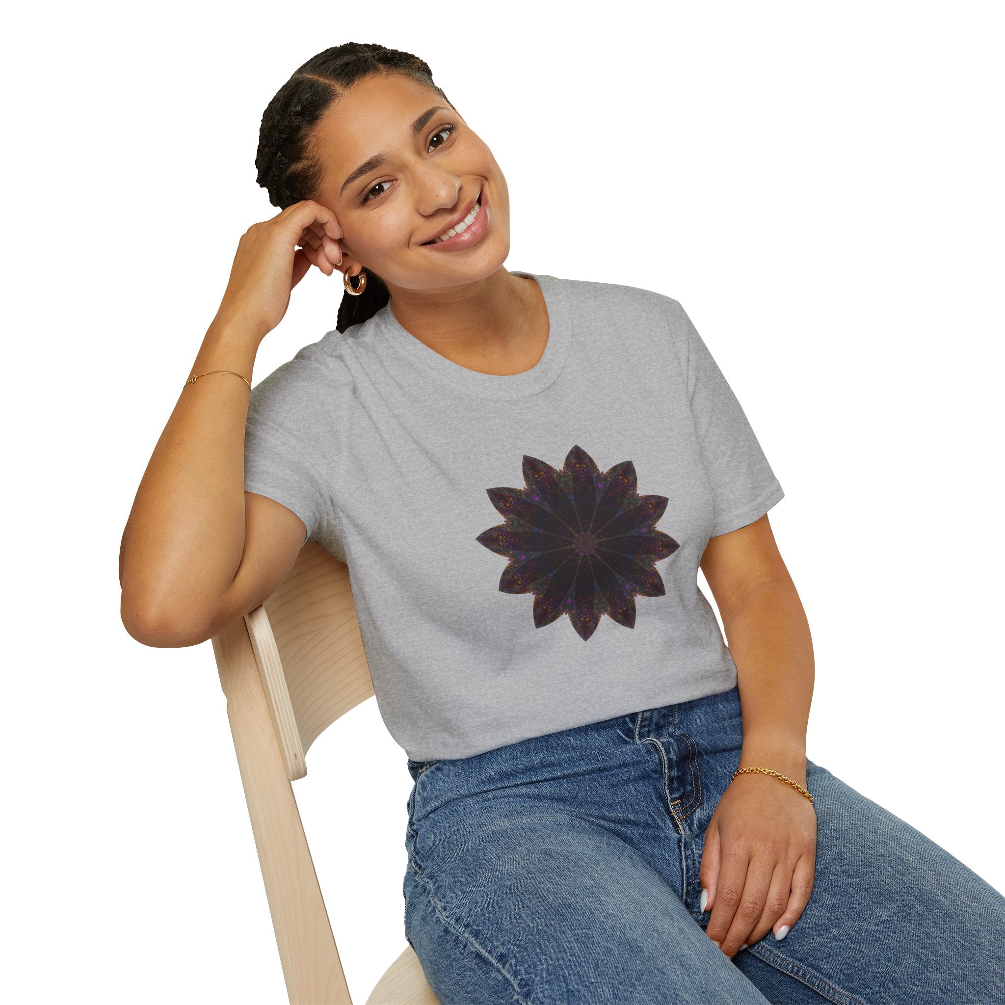 Unisex Softstyle T-Shirt - Love Light Mandalas No.10