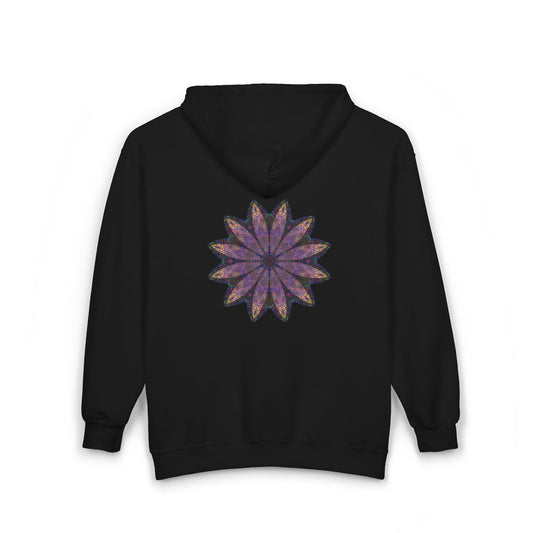 Unisex Heavy Blend™ Full Zip Hooded Sweatshirt - Love Light Mandalas No.24