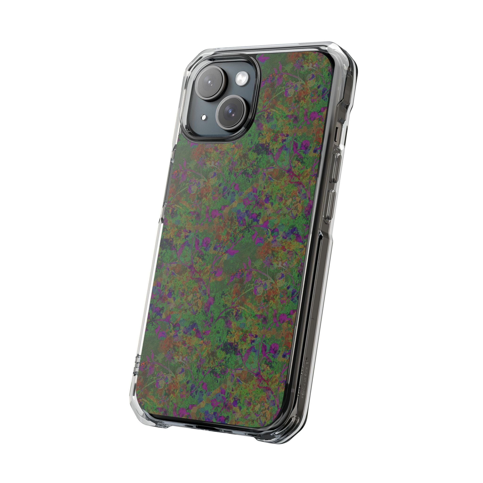 iPhone 15 Magnetic Clear Impact Case - Hidden Weave Series V3 No.24