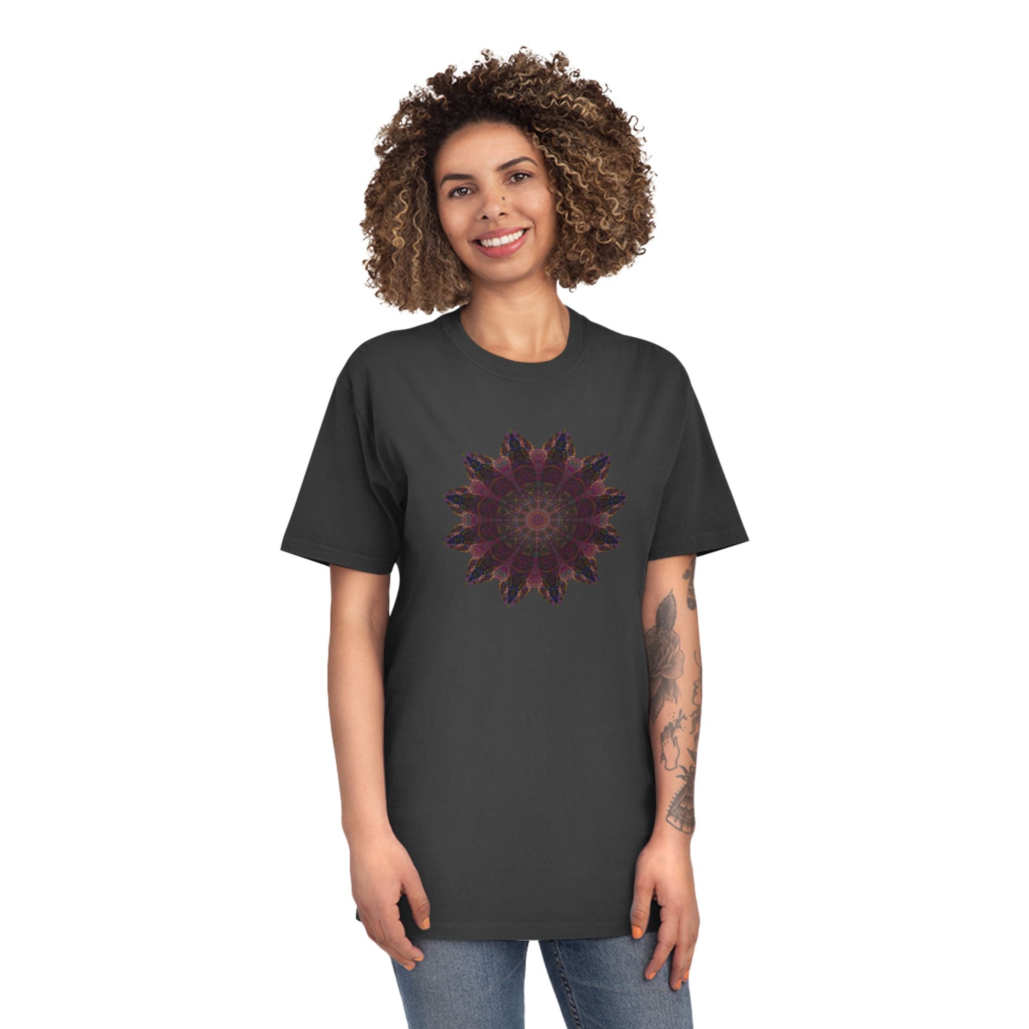 Unisex Faded Shirt - Love Light Mandalas No.8