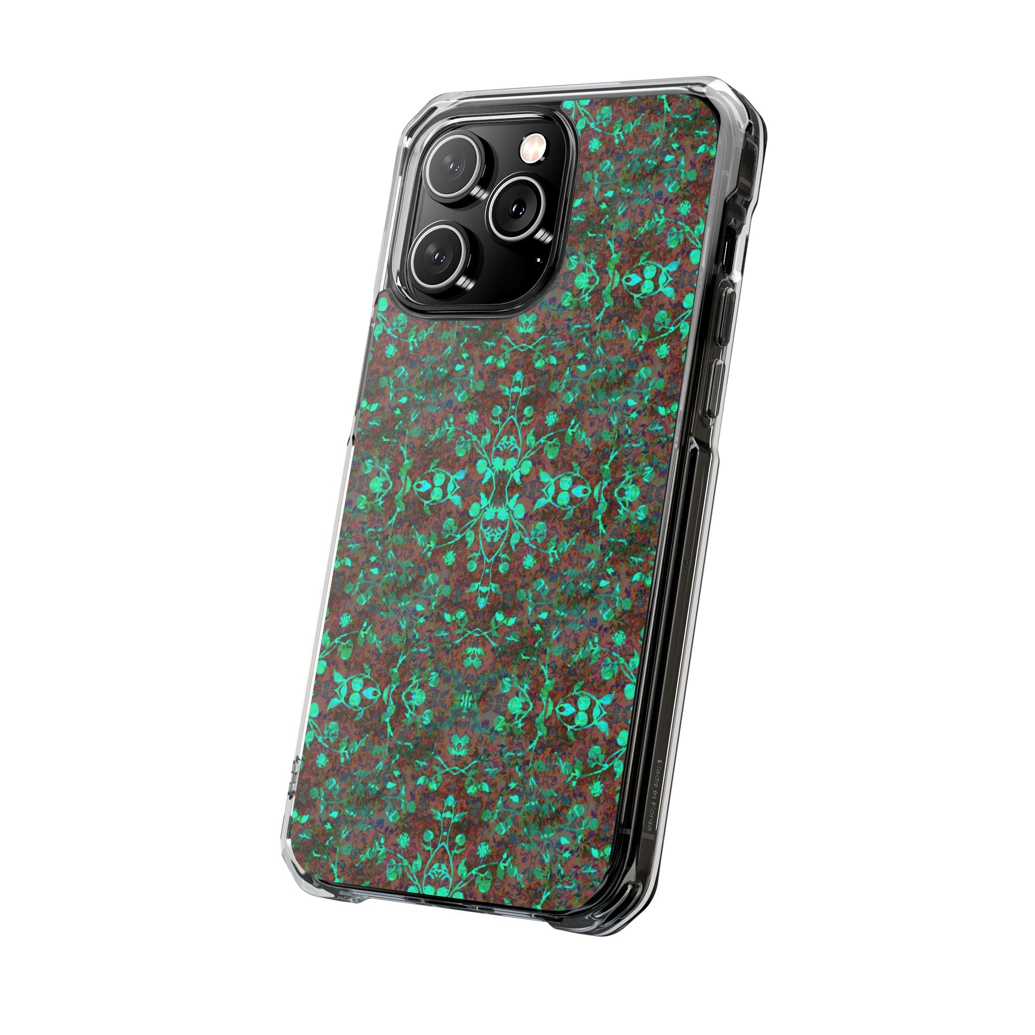 iPhone 14 Magnetic Clear Impact Case - Hidden Weave Series No.29