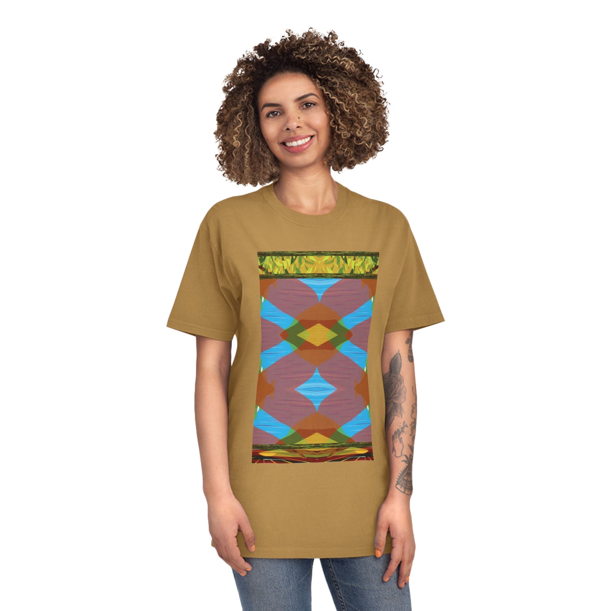 Unisex Faded Shirt -The Traveller Series (Autumn Abstract)