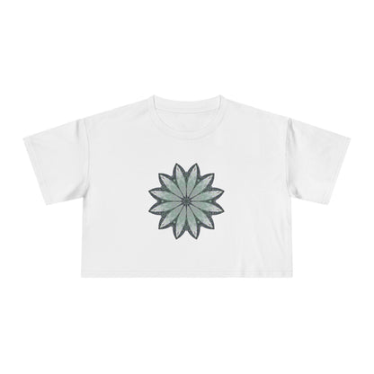 Women's Cropped Tee - Love Light Mandalas No.22