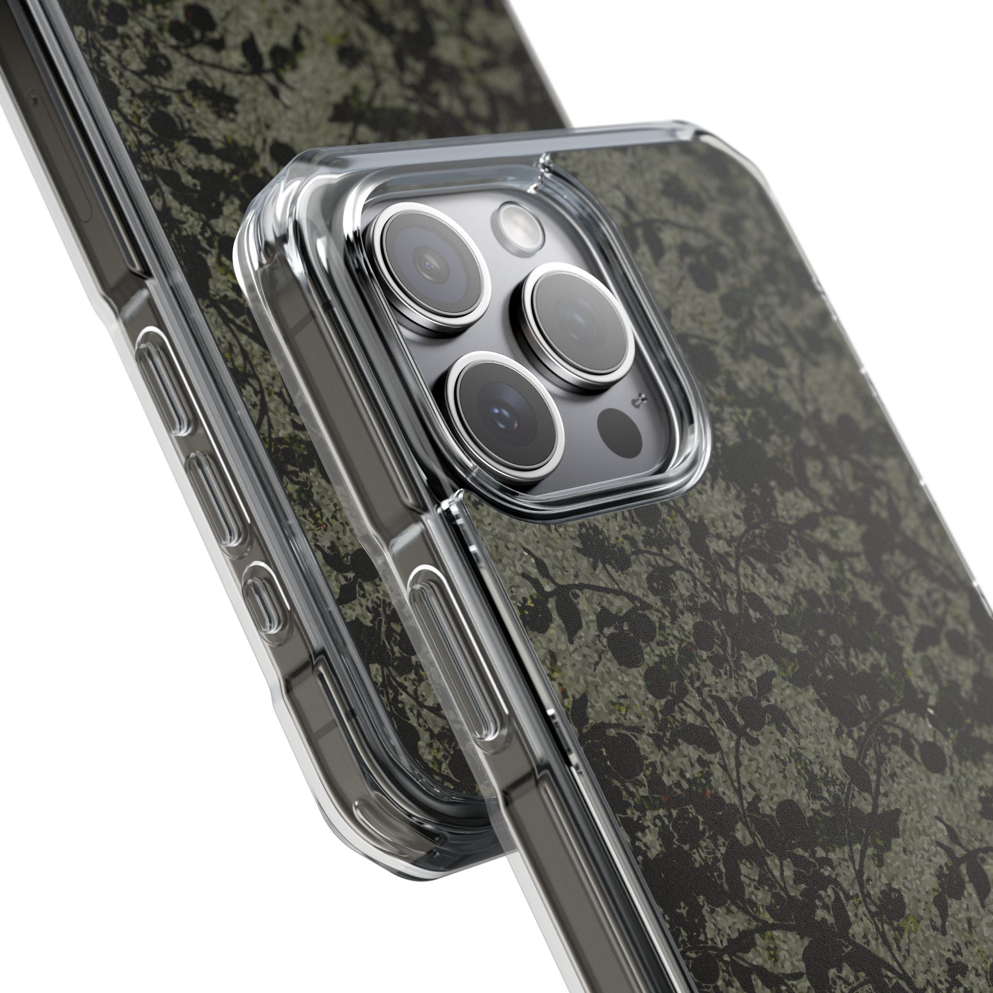 iPhone 15 Magnetic Clear Impact Case - Hidden Weave Series V3 No.25