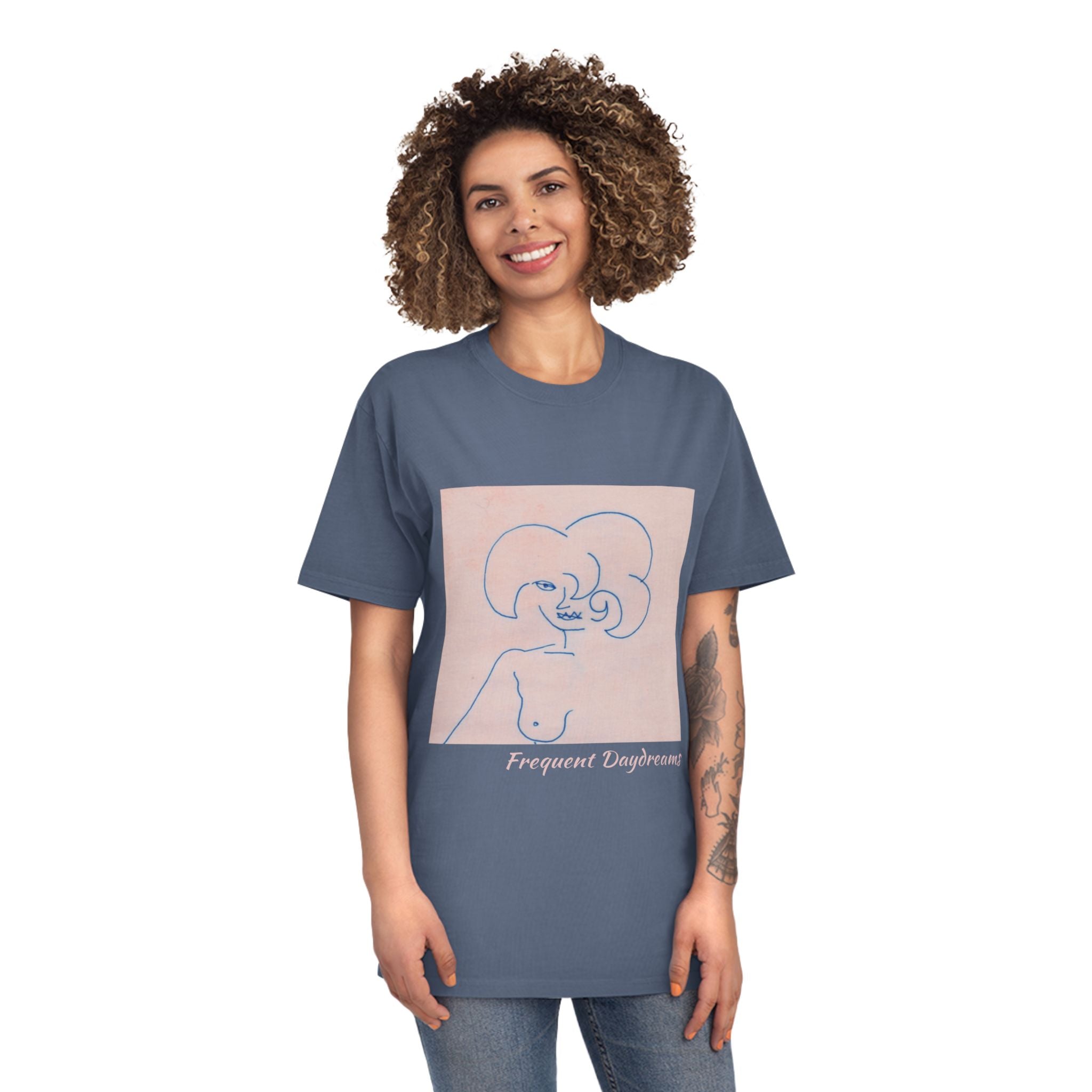 Unisex Faded Shirt - Frequent Daydreams Sketch No.45