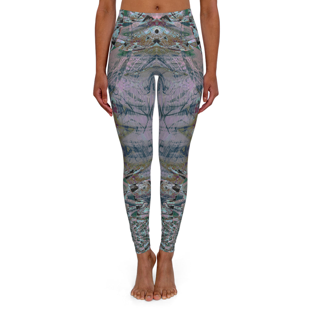 Spandex Leggings - Love Light Fractals No.5b