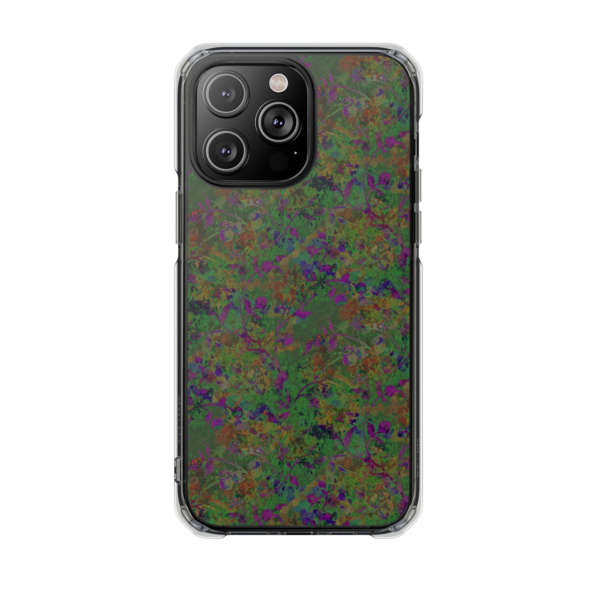 iPhone 14 Magnetic Clear Impact Case - Hidden Weave Series V3 No.24