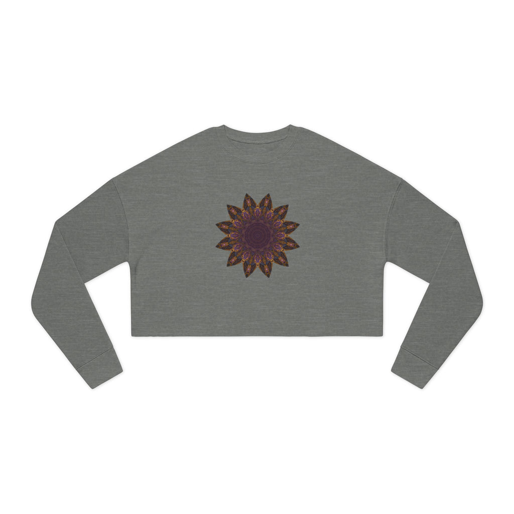 Women's Cropped Sweatshirt - Love Light Mandalas No.1