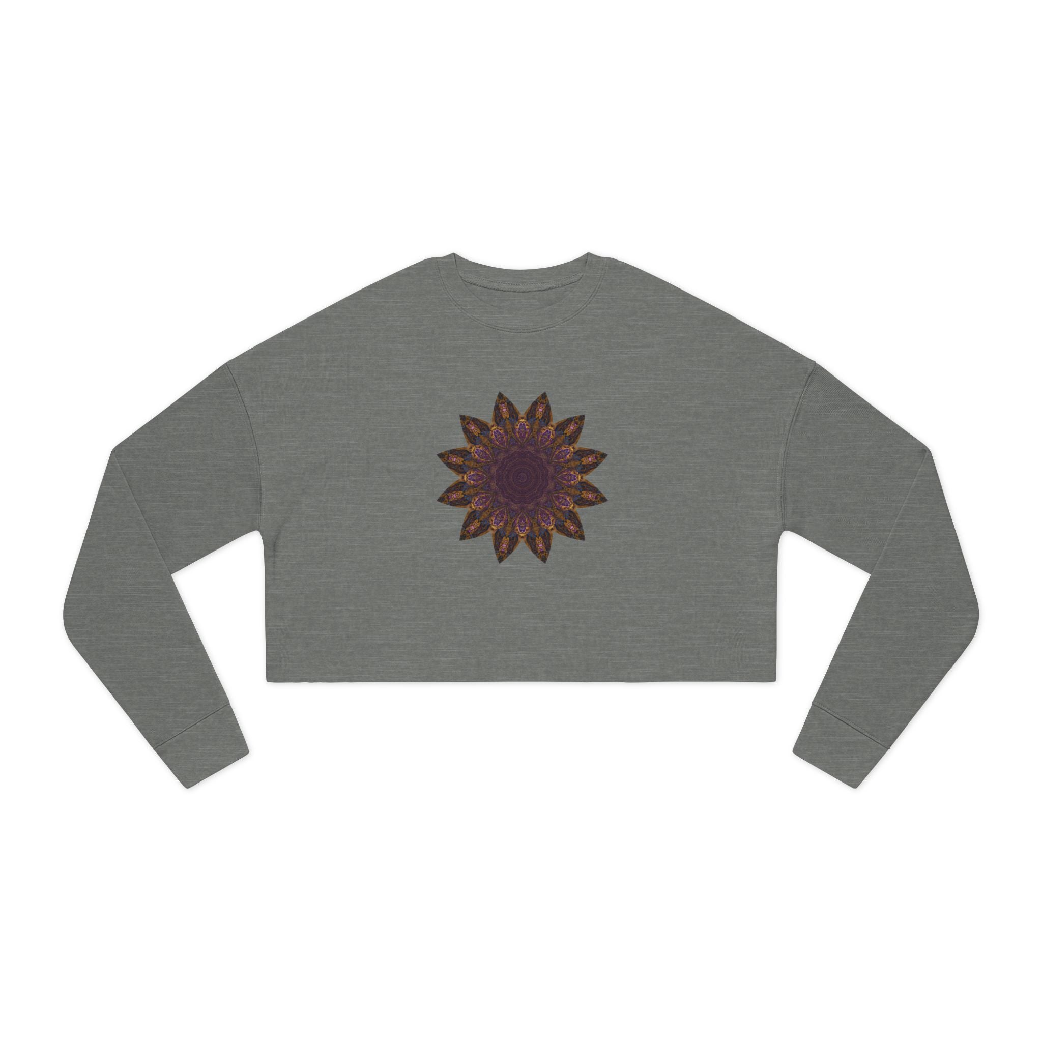 Women's Cropped Sweatshirt - Love Light Mandalas No.1