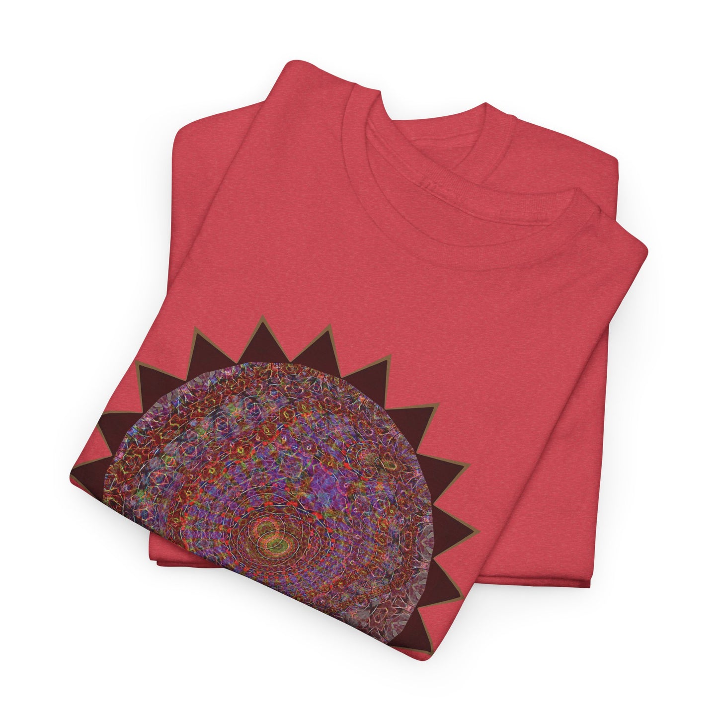Unisex Heavy Cotton Tee - Mycelium Mandalas No.M18K4