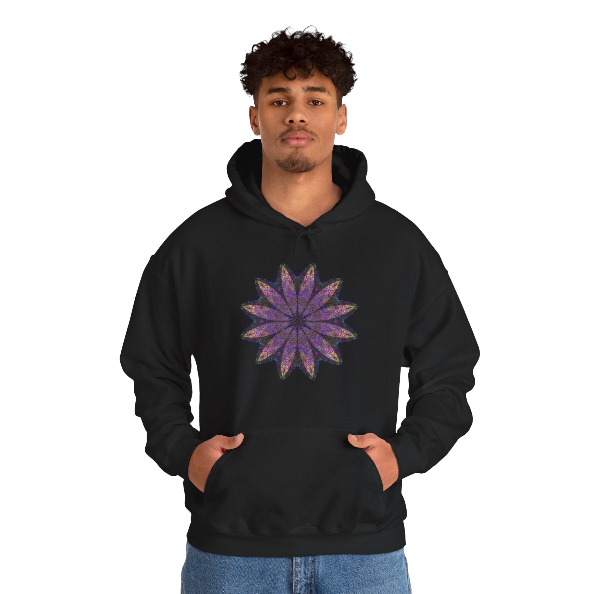 Unisex Heavy Blend™ Hooded Sweatshirt - Love Light Mandalas No.24