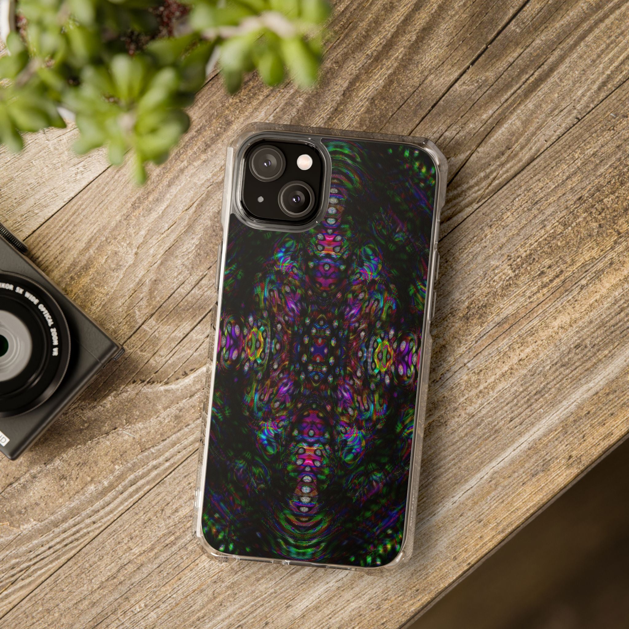 iPhone 14 Magnetic Clear Impact Case - DMT Scribe Tiles No.2