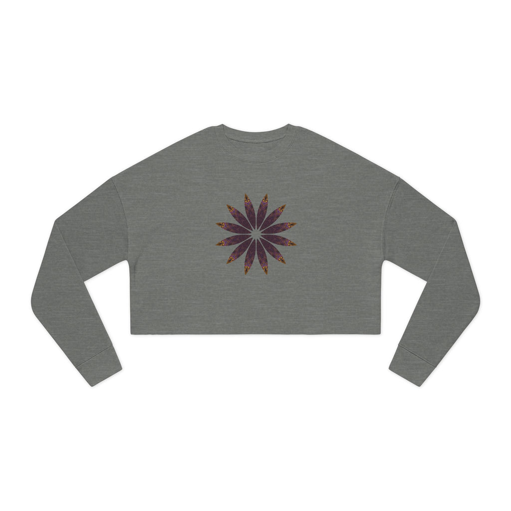 Women's Cropped Sweatshirt - Love Light Mandalas No.2