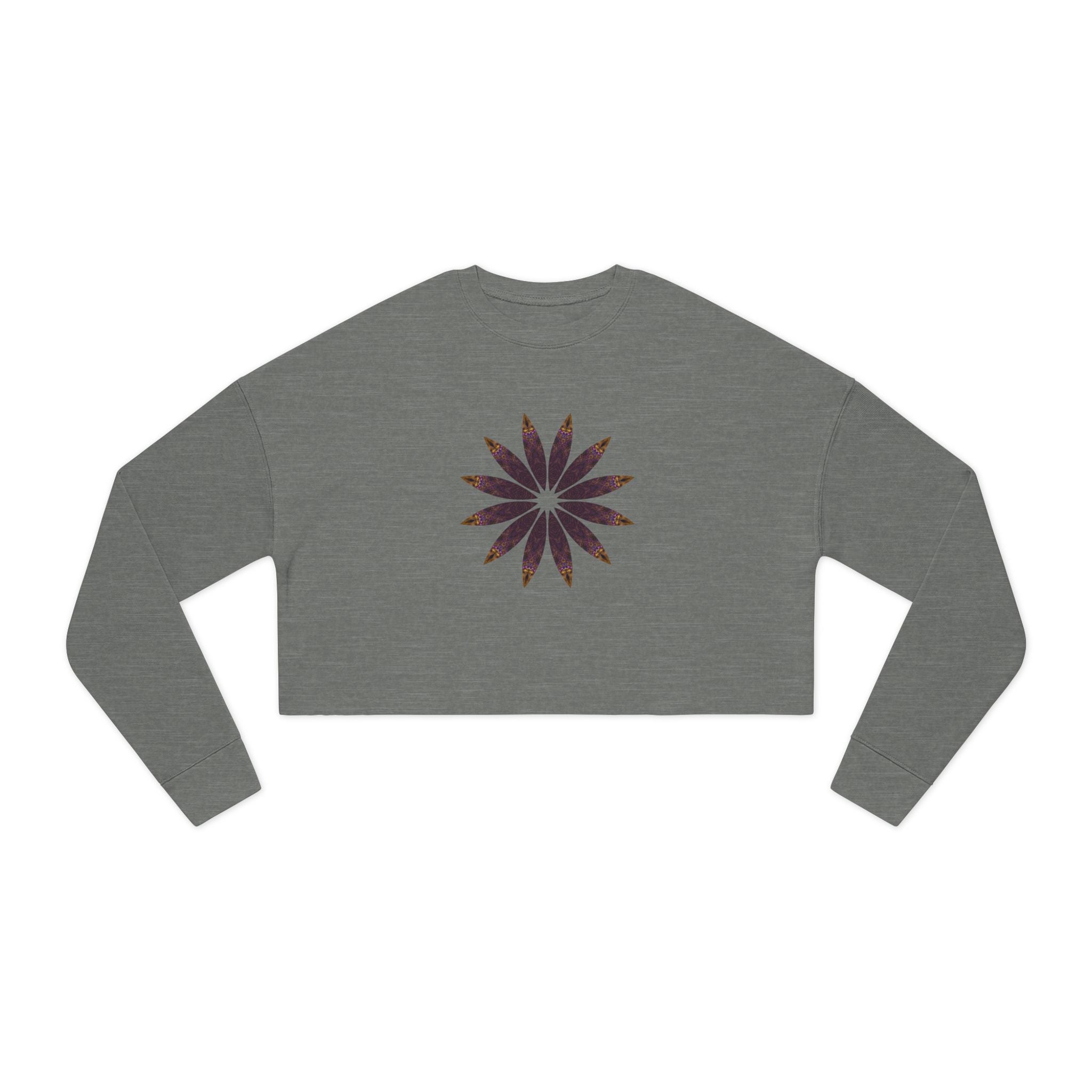 Women's Cropped Sweatshirt - Love Light Mandalas No.2