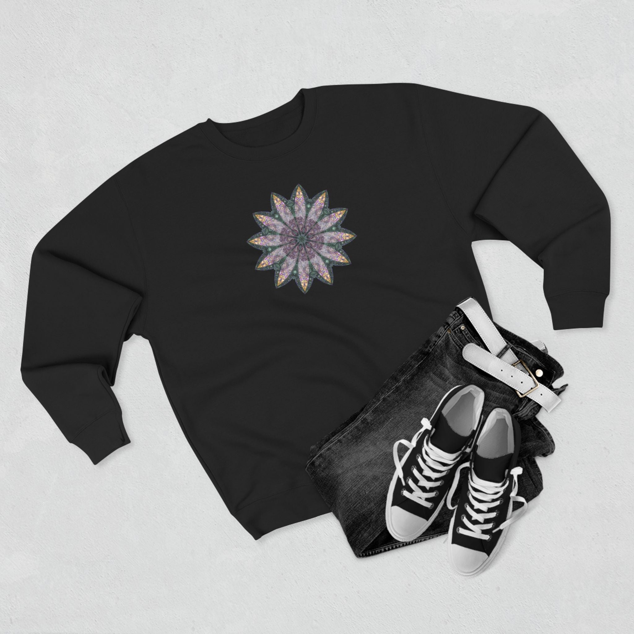 Unisex Crewneck Sweatshirt - Love Light Mandalas No.21