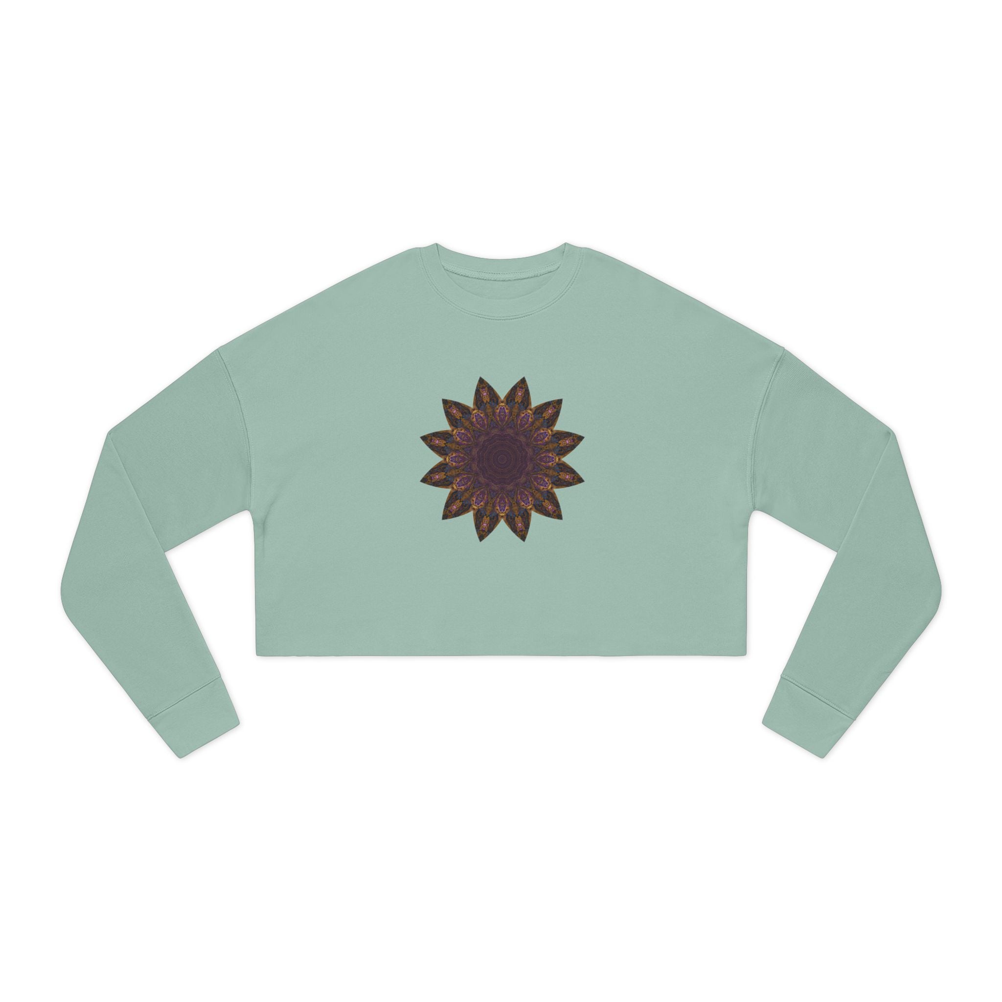 Women's Cropped Sweatshirt - Love Light Mandalas No.1