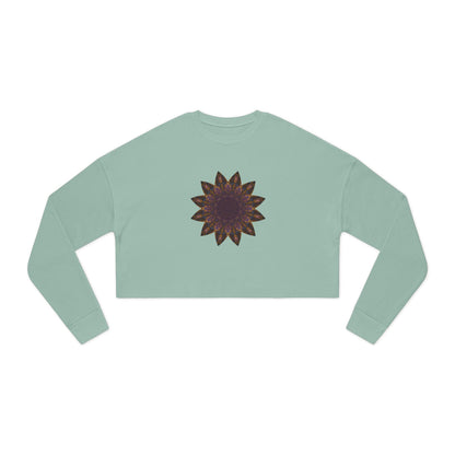 Women's Cropped Sweatshirt - Love Light Mandalas No.1