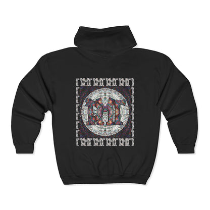 Unisex Heavy Blend™ Full Zip Hooded Sweatshirt - DMT Scribe No.1