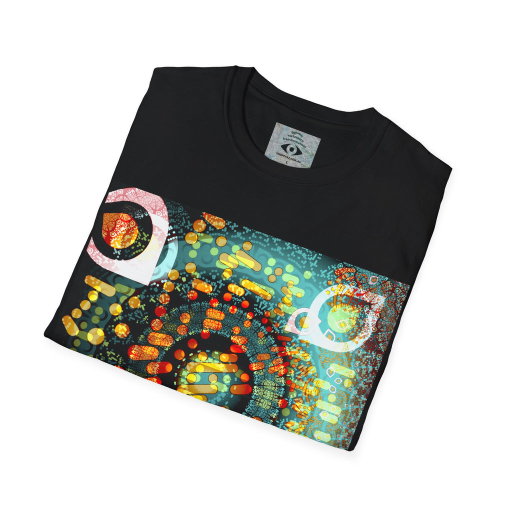Unisex Softstyle T-Shirt - Psychedelic QR No.1