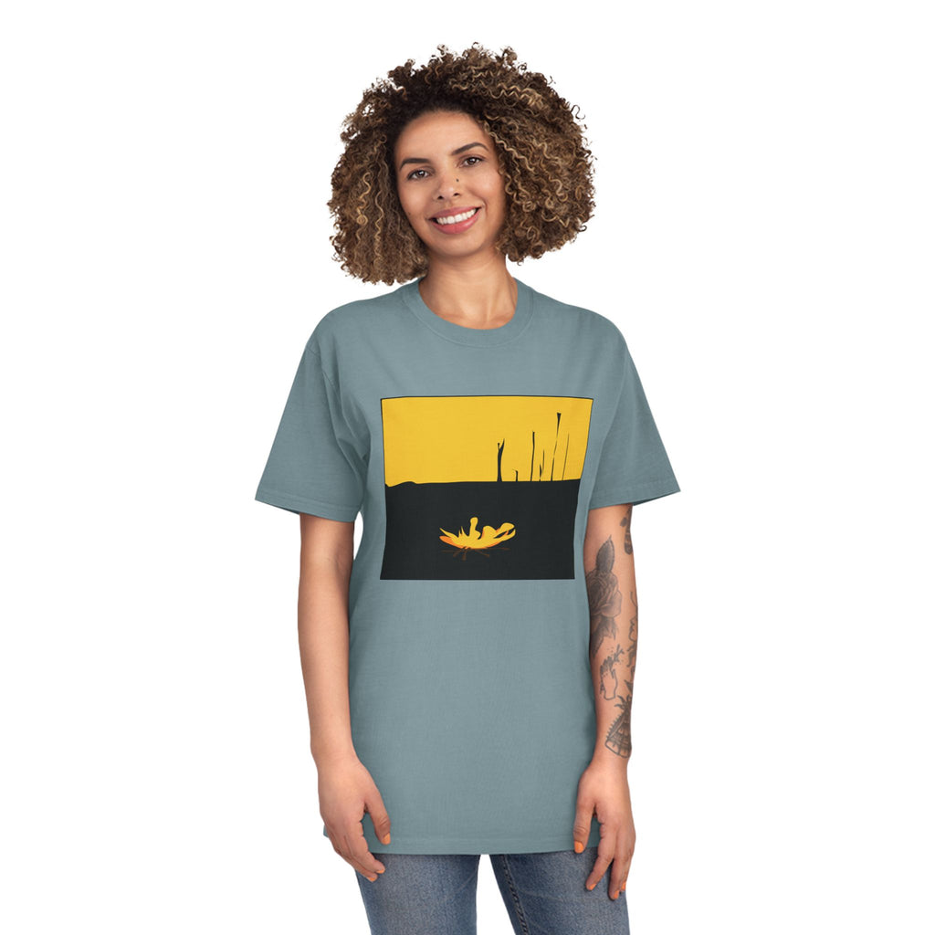 Unisex Faded Shirt -The Traveller Series (Fire)