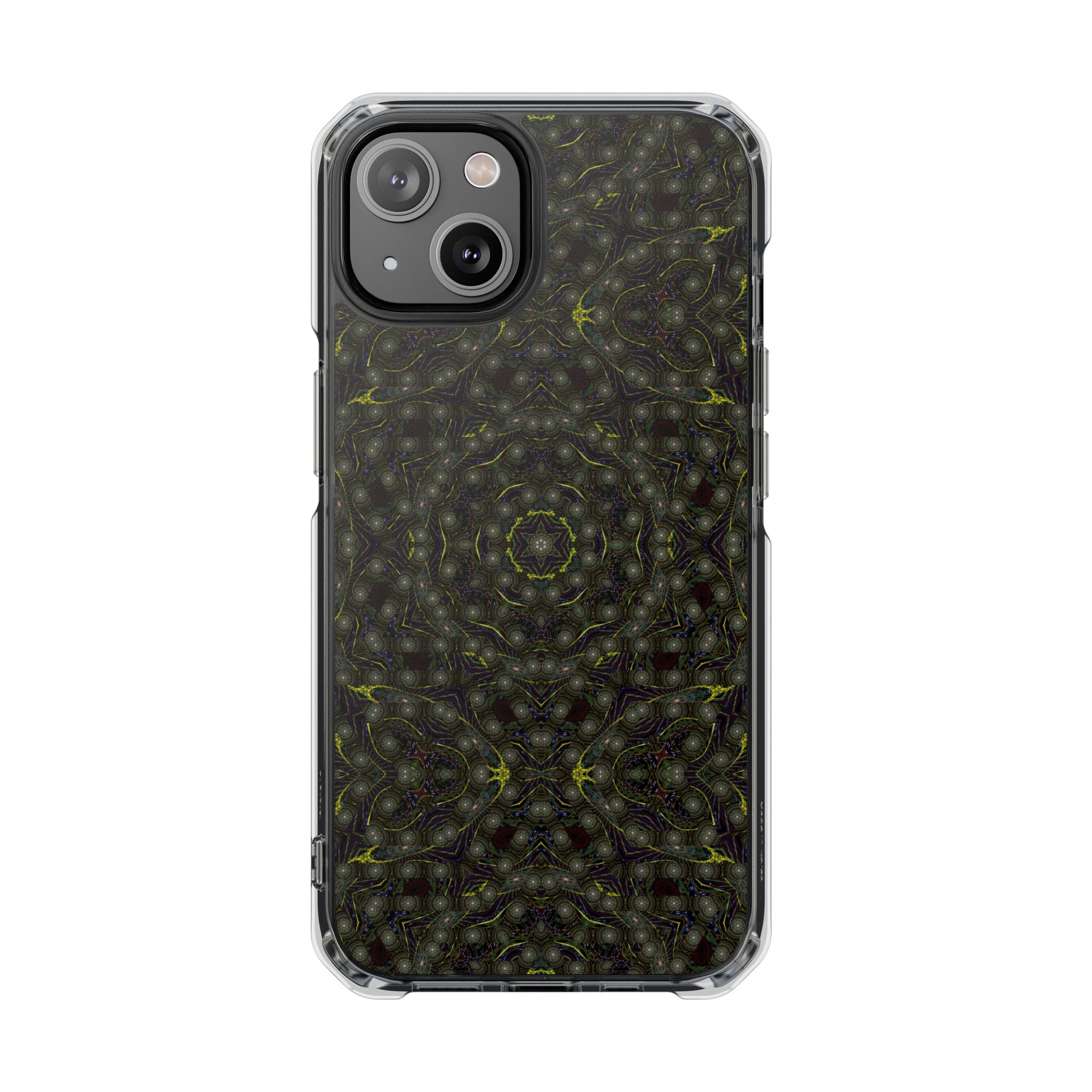 iPhone 14 Magnetic Clear Impact Case - P5 Kaleidoscopic No.2