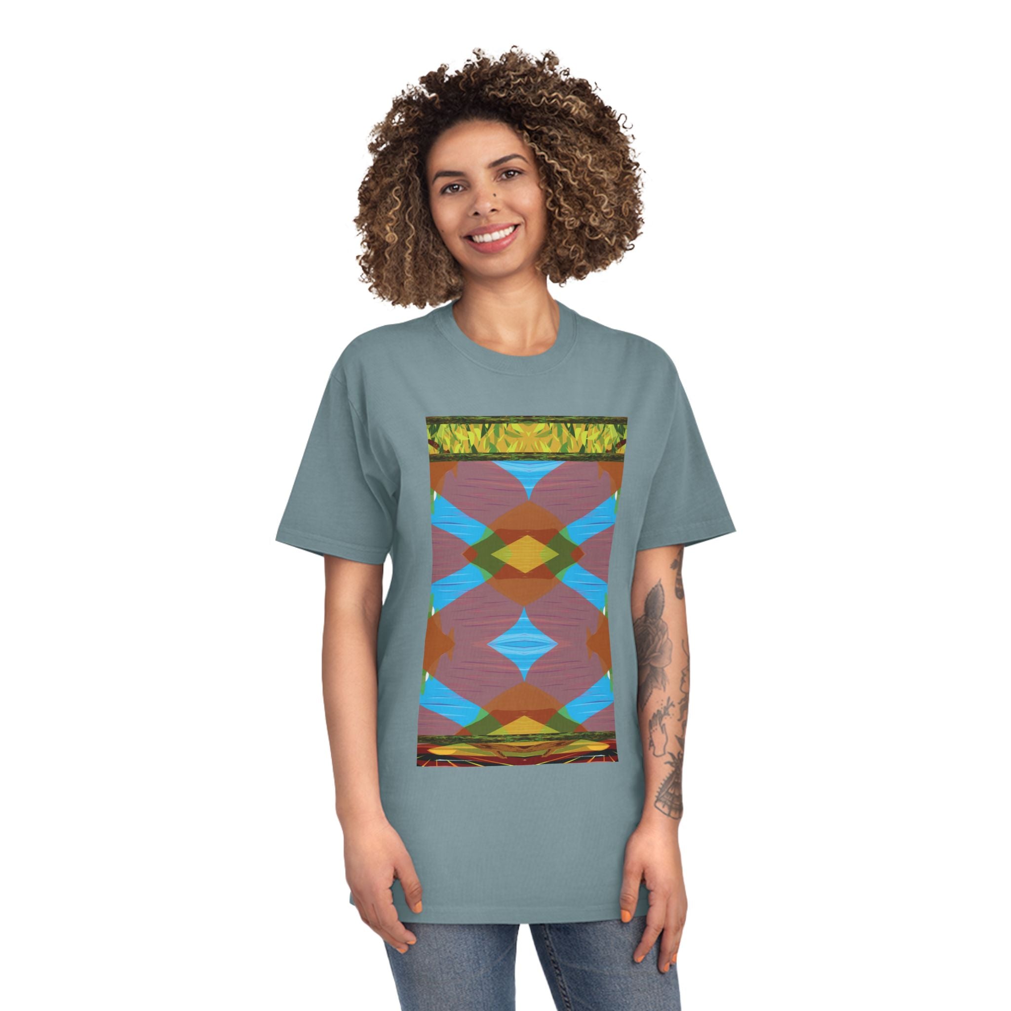 Unisex Faded Shirt -The Traveller Series (Autumn Abstract)